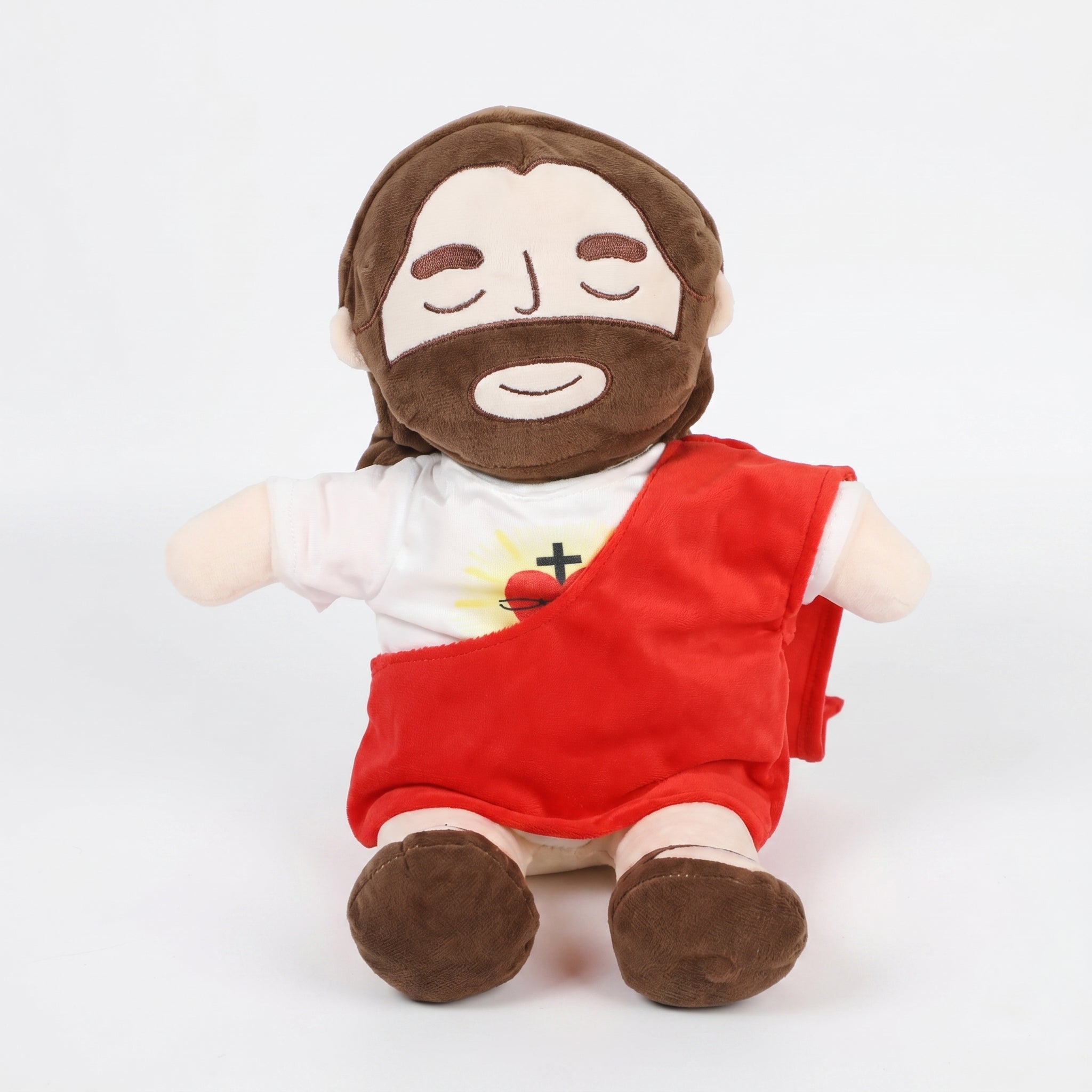 Jesus-Plüsch Produktansicht, weißer Hintergrund