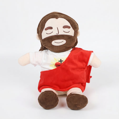 Jesus-Plüsch Produktansicht, weißer Hintergrund
