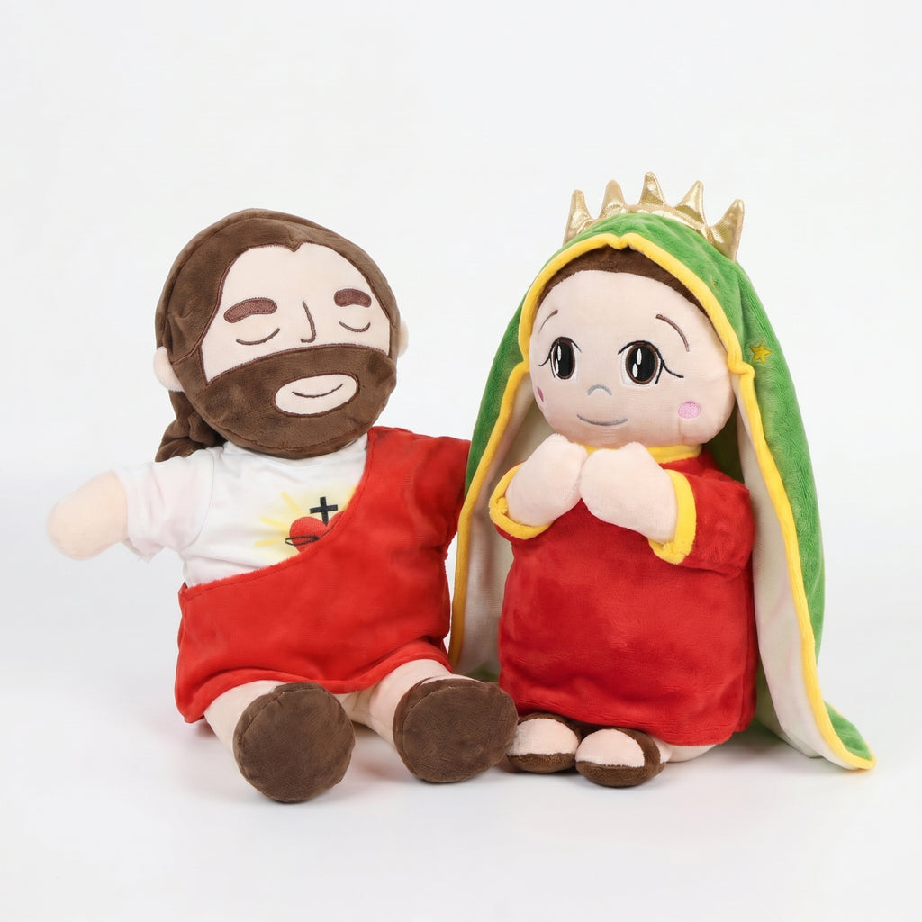 Doppelter Segen – Jesus und Maria Plüsch zusammen